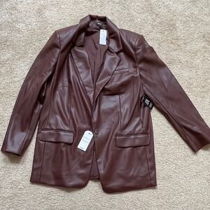 Brand new with tags! Express Faux Leather Blazer